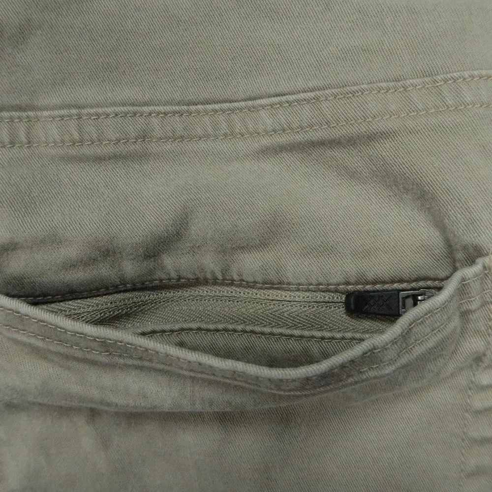 Rhone Pants Mens 36x32 Green Gray Everyday Twill 5 Pocket Straight Zip